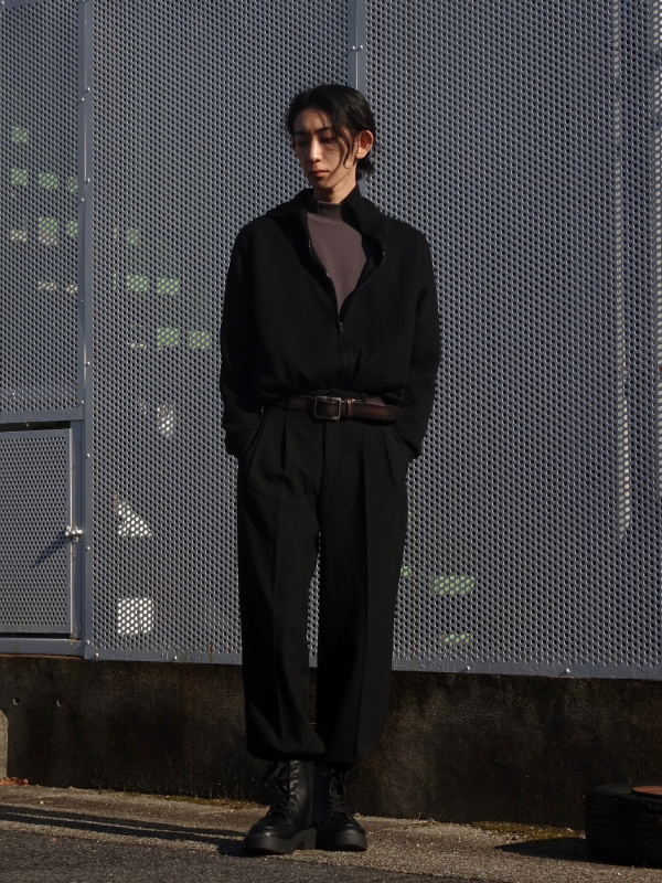 ダブルフェイスフルジップジャケット（メンズ）の着用コーディネート