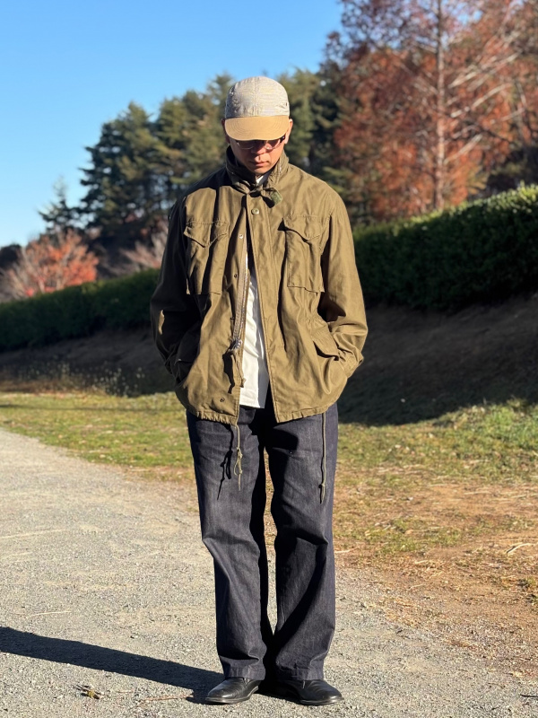 ハイブリッドダウンオーバーサイズMA－1、タックストレートパンツ