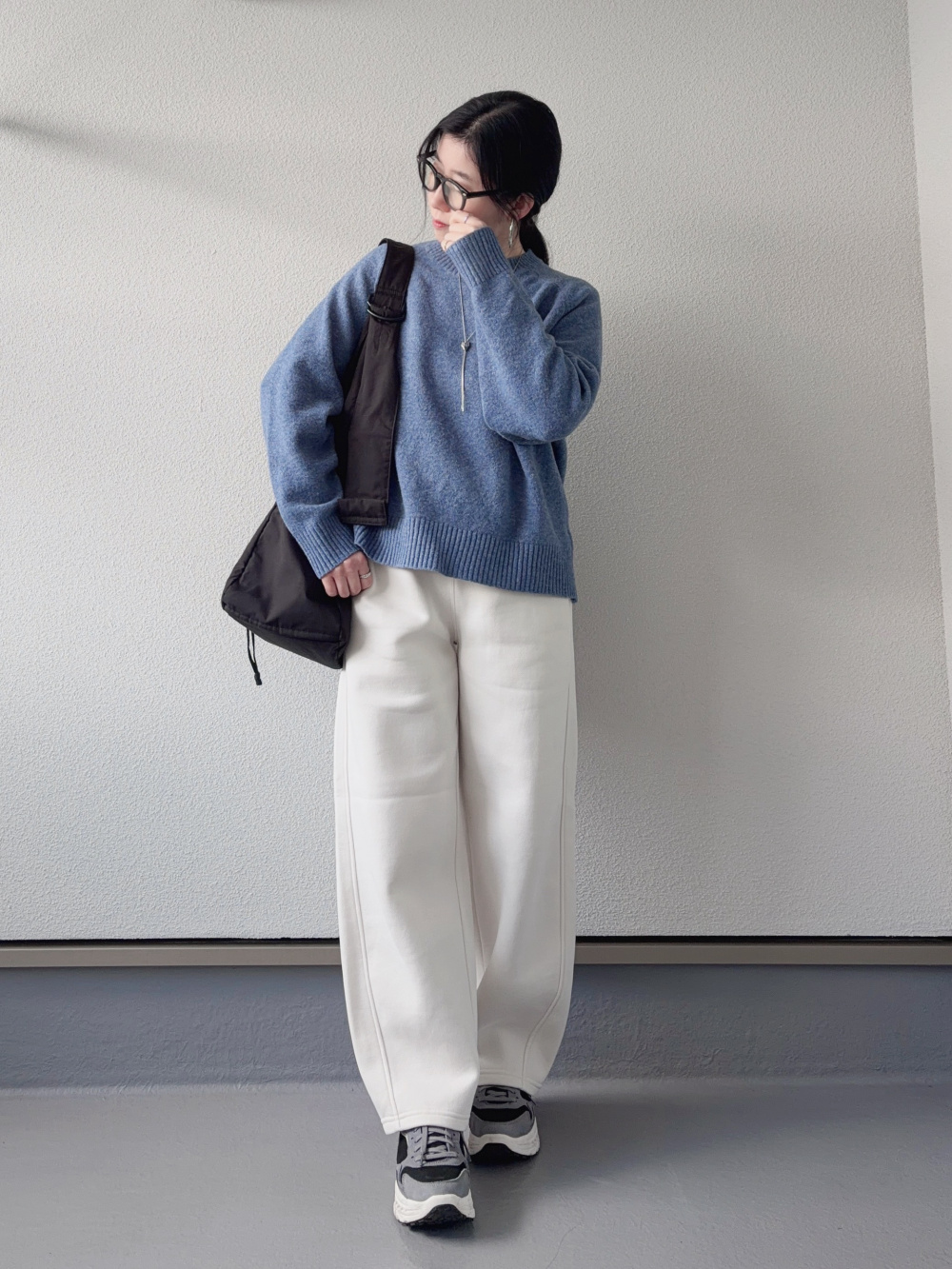 感動ダブルジャケットリラックスフィット、感動タックワイドパンツ」の