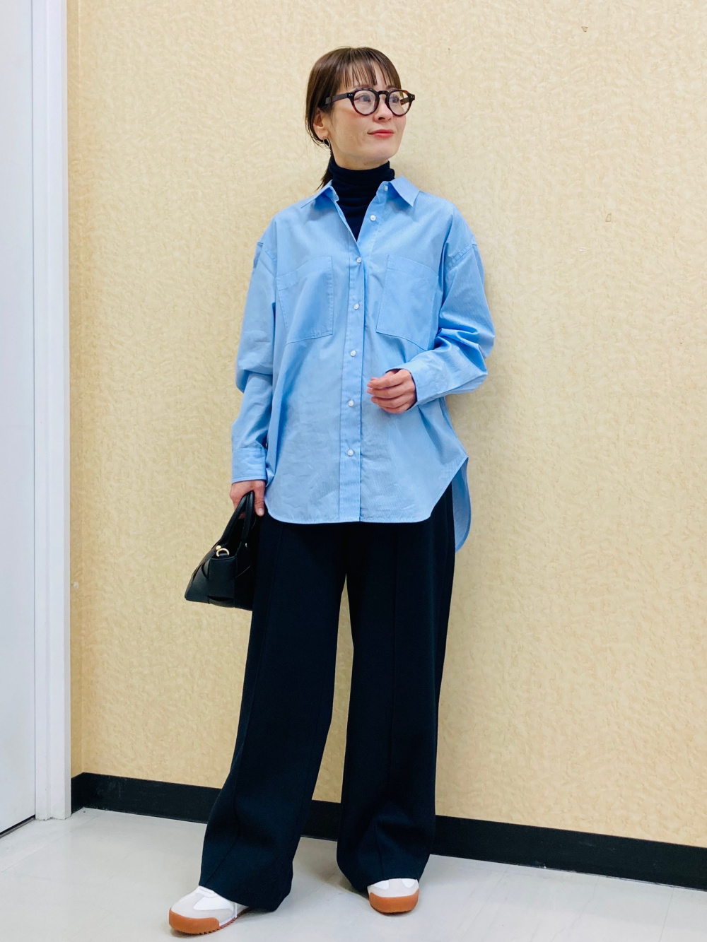 極暖ヒートテックカシミヤブレンドタートルネックT、コットンシャツ