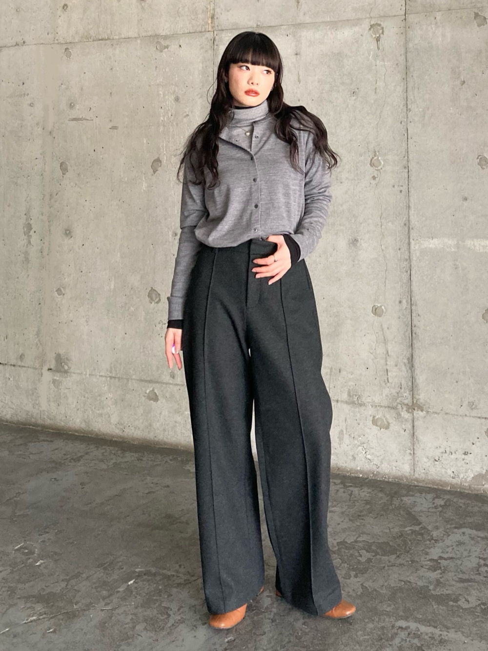 極暖ヒートテックカシミヤブレンドタートルネックT、ヒートテック