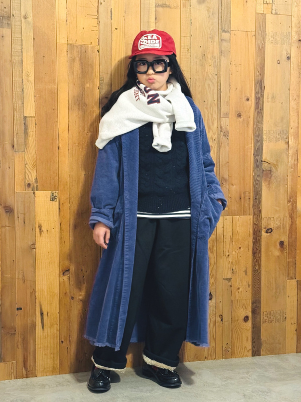 スウェットワイドパンツ/丈短め、ヒートテックフリースタートルネックT