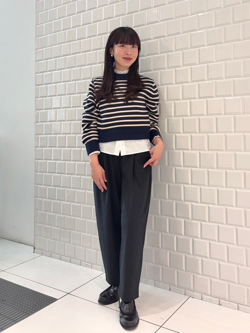 【新品】ユニクロ ダブルフェイスジャケット ネイビー S コントワーデ コトニエ 大人のユニクロはコントワー・デ・コトニエが正解！】 上品にスタイル