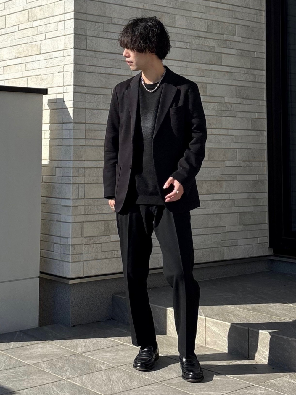 コンフォート2Bジャケット、スマートアンクルパンツ（ウィンドウペン