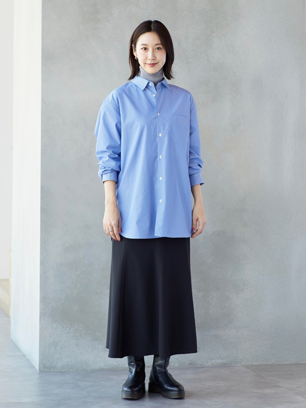 ハイブリッドダウンオーバーサイズMA－1、ブロードシャツ/レギュラー