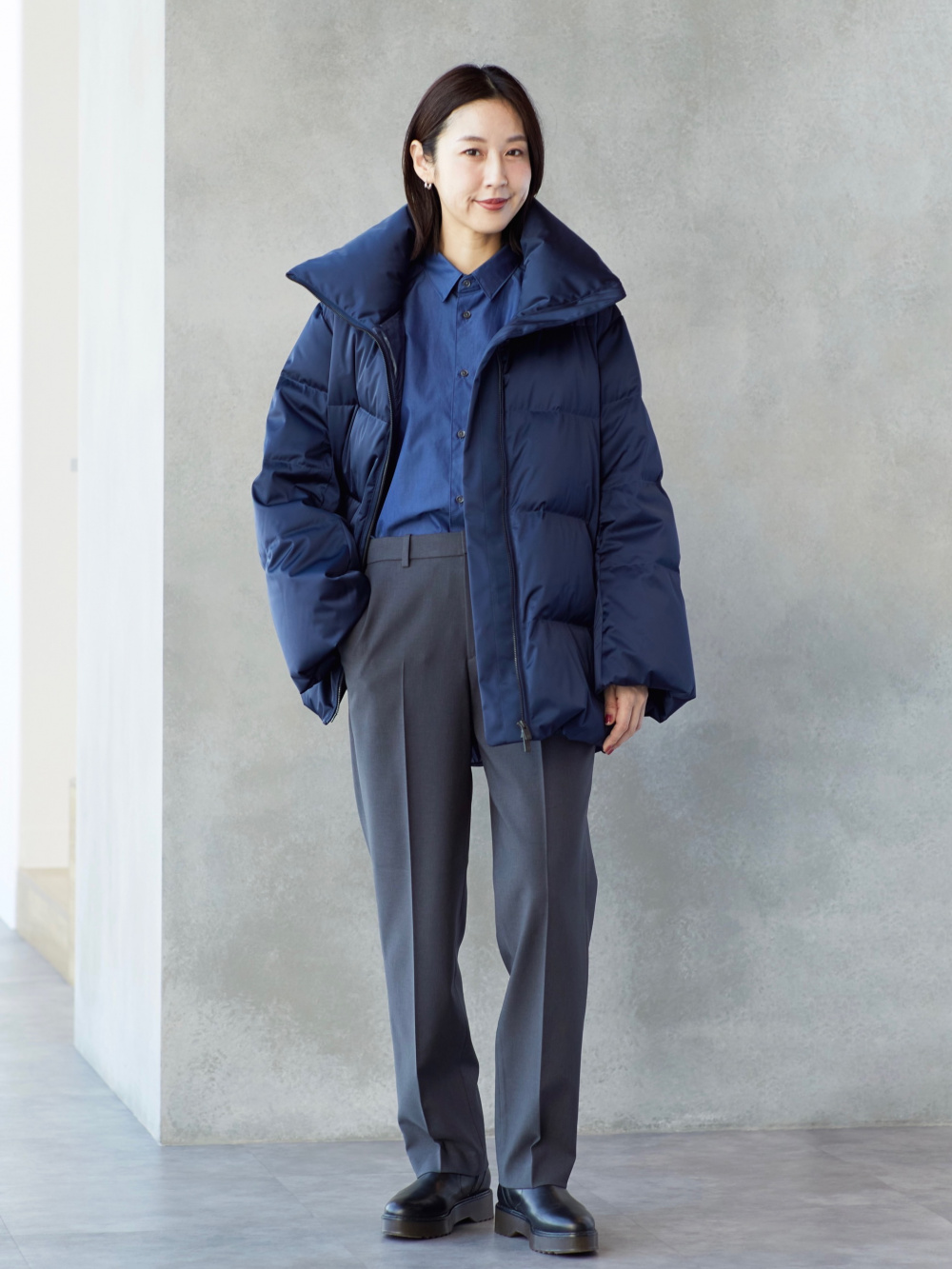 ハイブリッドダウンオーバーサイズMA－1、ブロードシャツ/レギュラー