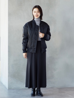 新品】2026年モデルハイブリッドダウンオーバーサイズMA－1 Lサイズ