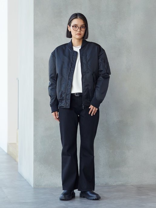 ハイブリッドダウンオーバーサイズMA－1、ブロードシャツ/レギュラー