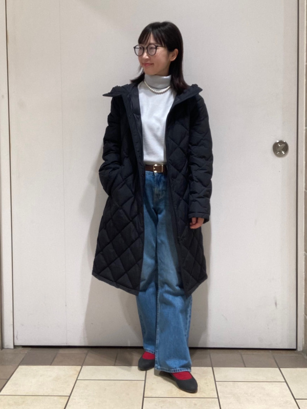 パフテックロングコートリラックスフィットのコーディネート・着用