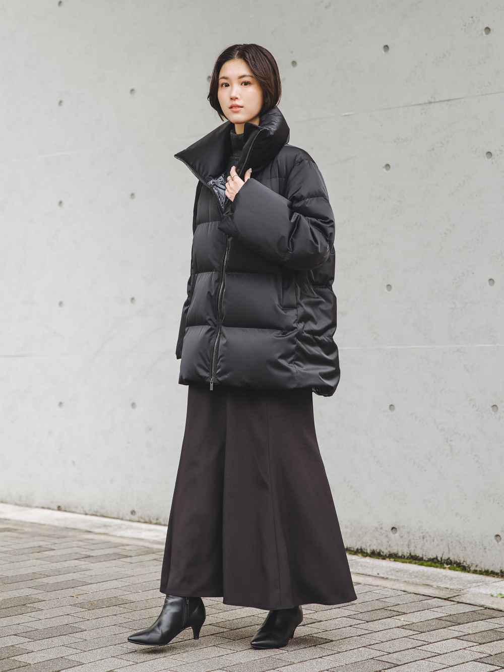 ダウンボリュームジャケット」の着用コーディネート| ユニクロ公式