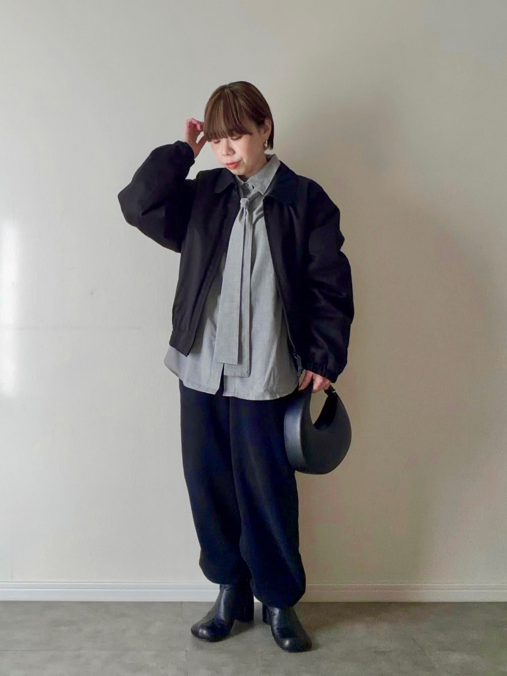 パフテックショートブルゾン」の着用コーディネート| ユニクロ公式