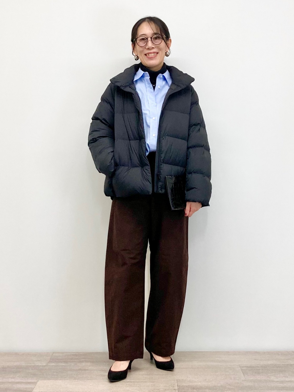 UNIQLO パウダーソフトダウンジャケット ブラック XL レディース ヒートテックフリースタートルネックT、パウダーソフトダウン