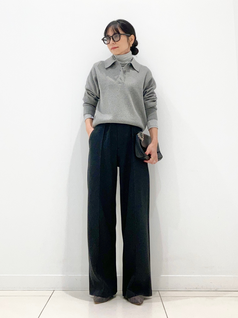 極暖ヒートテックカシミヤブレンドタートルネックT、カシミヤクルー