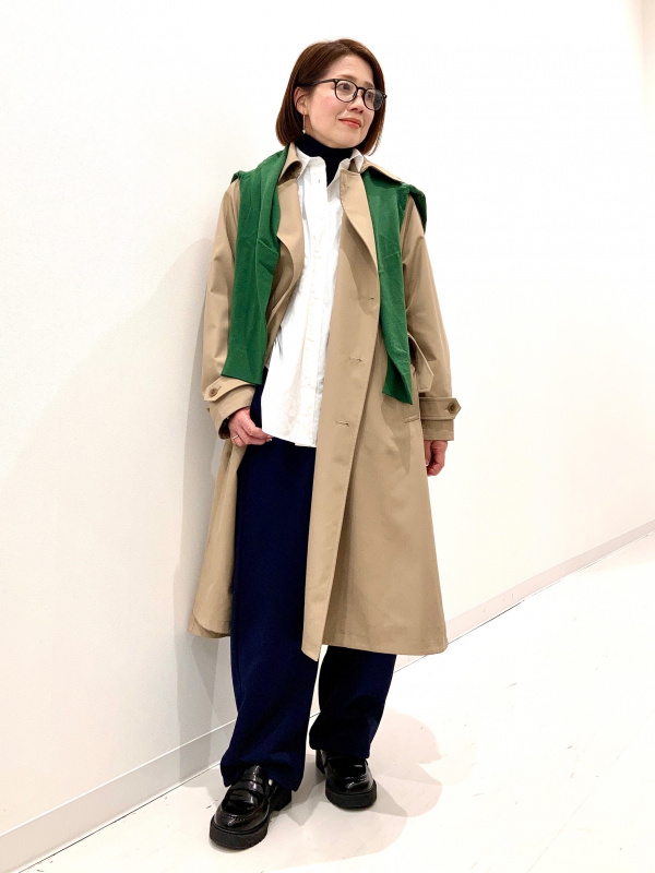 トレンチコートリラックスフィット」のレディースのコーディネート一覧