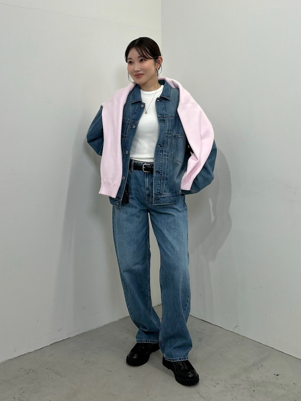 ツイードテーラードジャケット、フレアスコート」の着用コーディネート