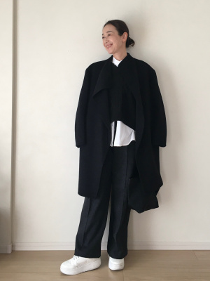 ユニクロ公式 | カシミヤブレンドノーカラーコート