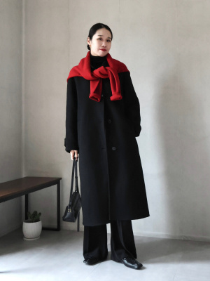 ユニクロ公式 | ウールブレンドロングコート