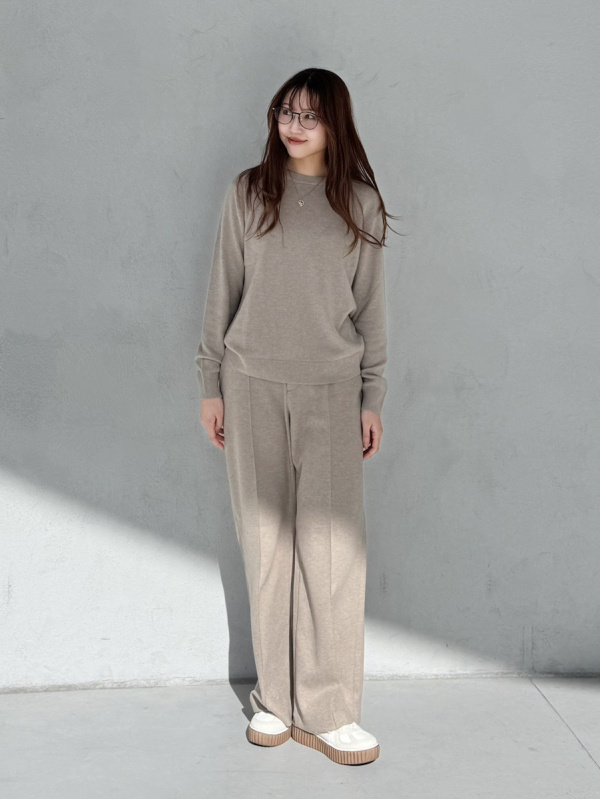 ユニクロ  カシミヤワンピース Mサイズ ブラッシュドジャージーワンピース、カシミヤクルーネックセーターの