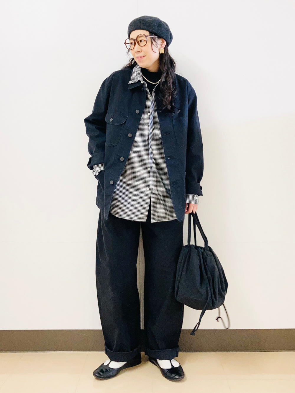 ミラノリブフルジップカーディガン、イージーユーティリティパンツ」の