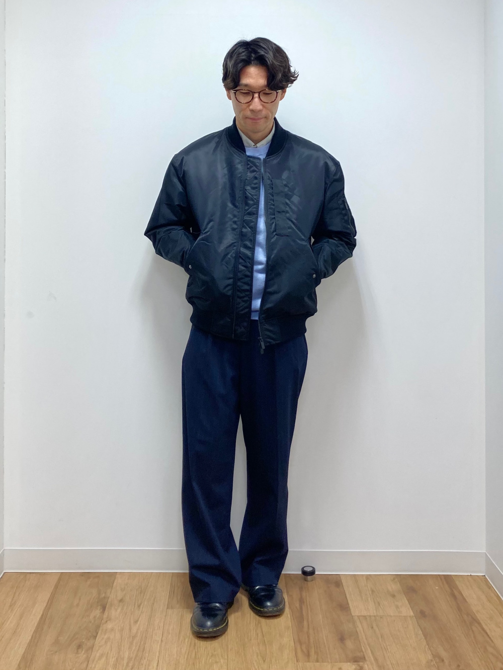 ハイブリッドダウンオーバーサイズMA－1、ブロードシャツ/レギュラー