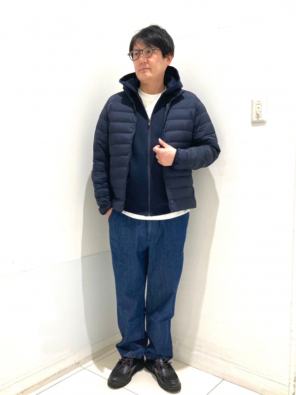 ウルトラライトダウンジャケット/NANODESIGN（メンズ）の着用