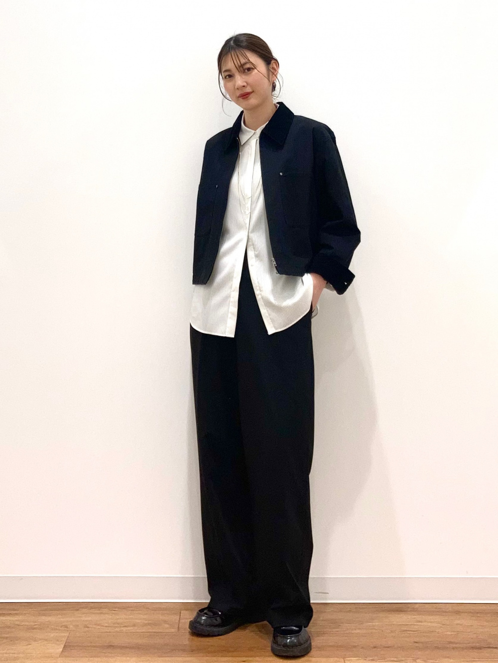 UNIQLO C 25SS 感動ジャケット タックパンツ セットアップ ネイビー UNIQLO : Cの感動セットアップ『感動ジャケット』と『感動タックパンツ