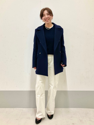 ユニクロ公式 | ウールブレンドピーコート