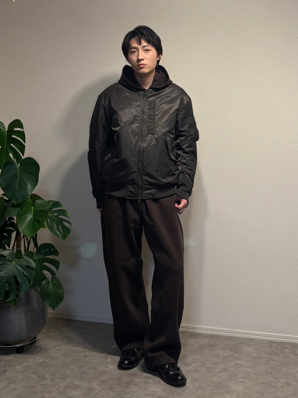 ハイブリッドダウンオーバーサイズMA－1、ブロードシャツ/レギュラー