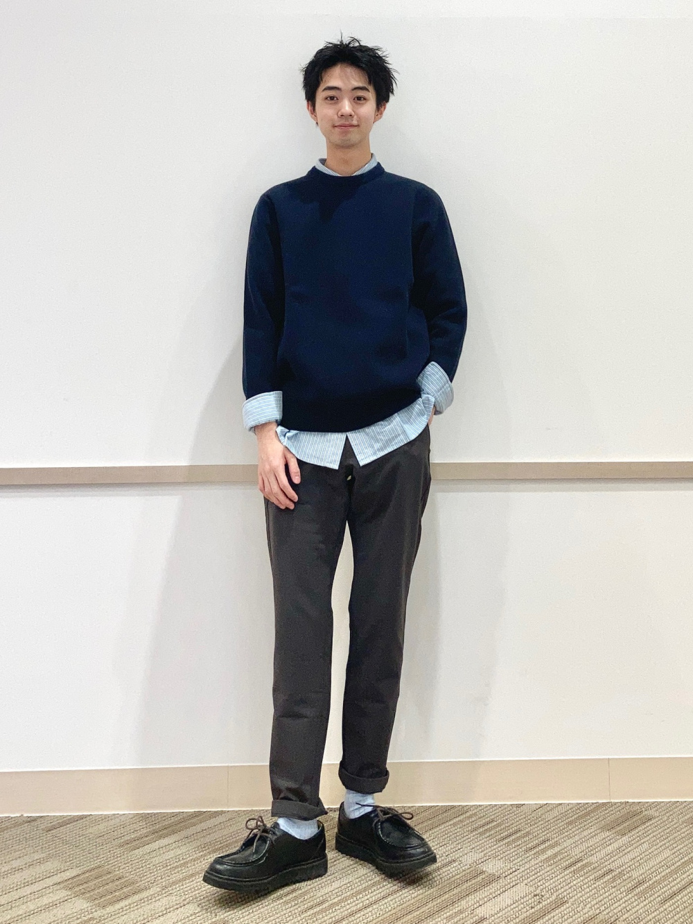 ソフトタッチタートルネックTシャツ、ウォッシャブルミラノリブクルー