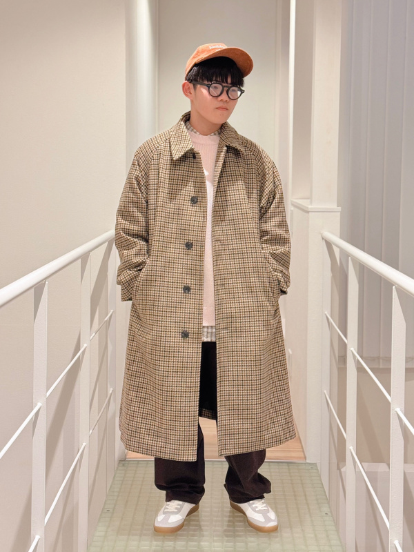 パフテックハーフコート、ローゲージハイネックセーターの