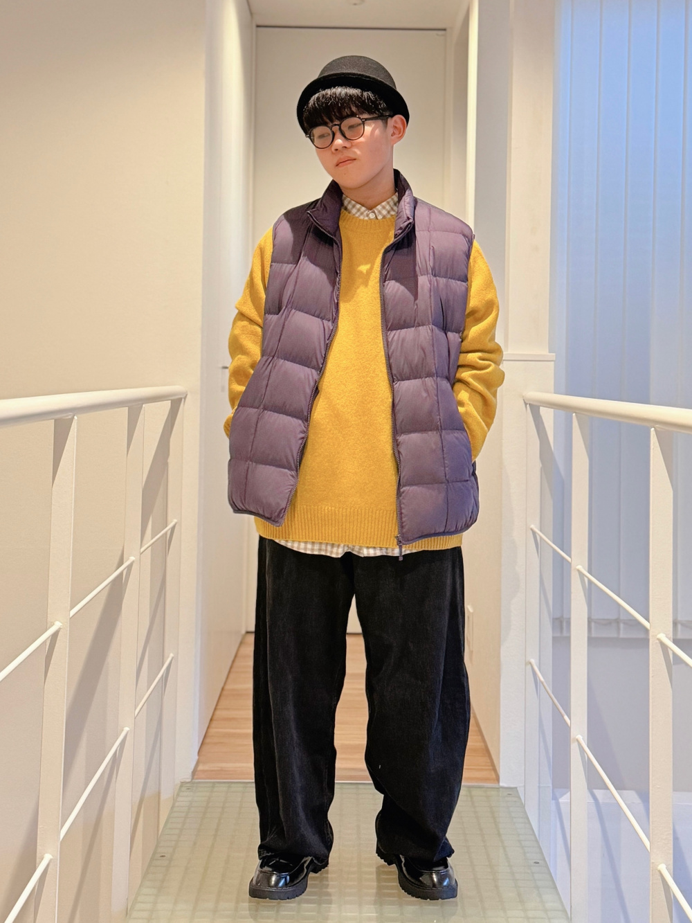 ウールカシミヤチェスターコート、ブロードシャツ/ボタンダウン」の