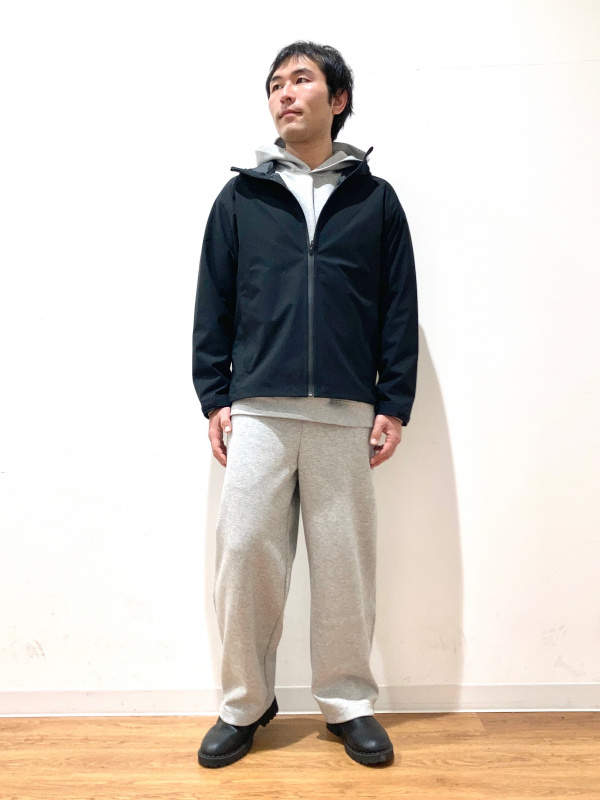 ソフトタッチタートルネックTシャツ、ブロックテックパーカ/3Dカットの