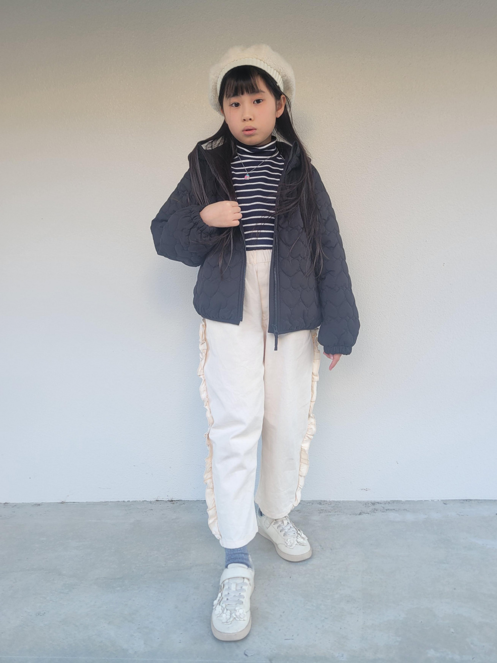 ボアスウェットパンツ、GIRLS ヒートテックコットンハイネックTシャツ