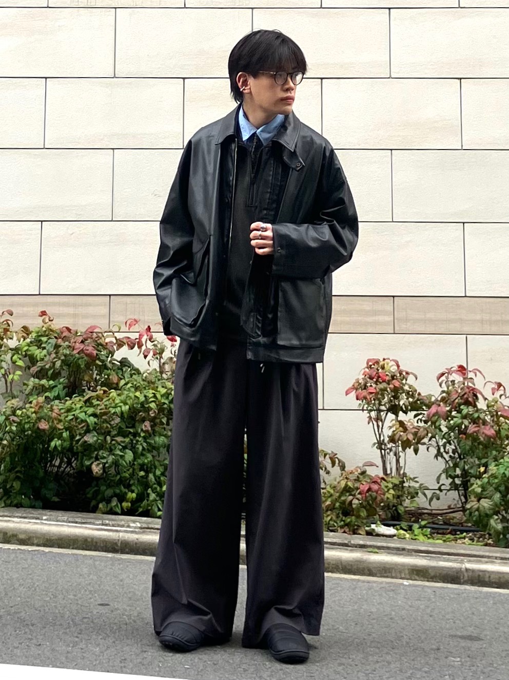 や*ま様 ユニクロ 感動タックワイドパンツ 感動ダブルジャケットリラックスフィッ 感動ジャケット（リラックスフィット） セットアップ可能、タック