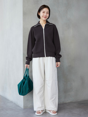 ユニクロ公式 | ミラノリブフルジップカーディガン