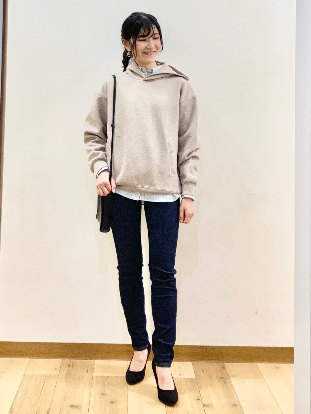 スウェットオーバーサイズプルパーカ、ウィンドプルーフ2WAYコート」の