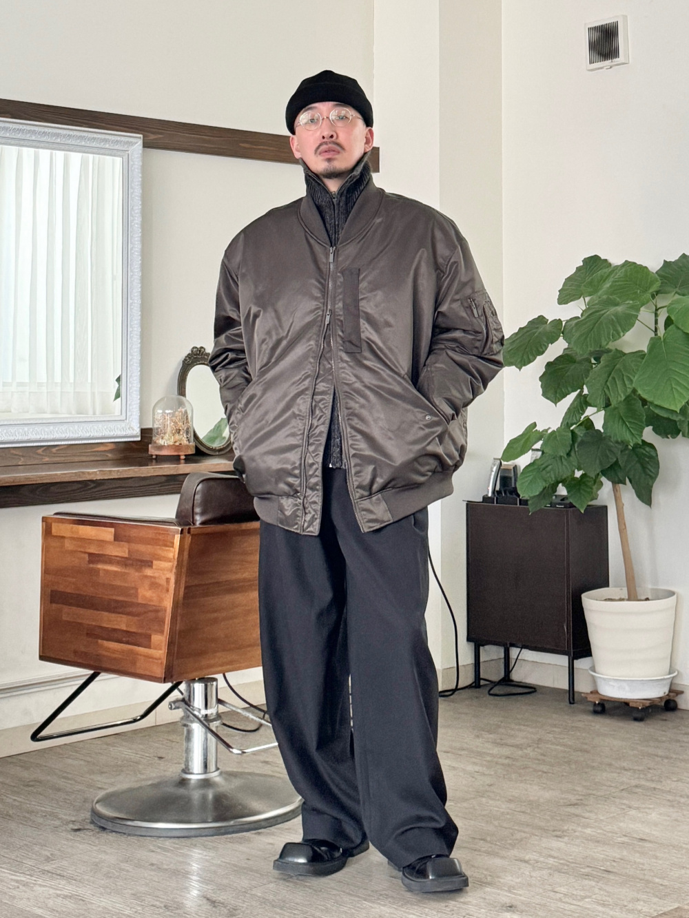 G/FORE ハイブリッドダウンストレートパンツ(MEN) ハイブリッドダウンオーバーサイズMA－1、タックストレートパンツ