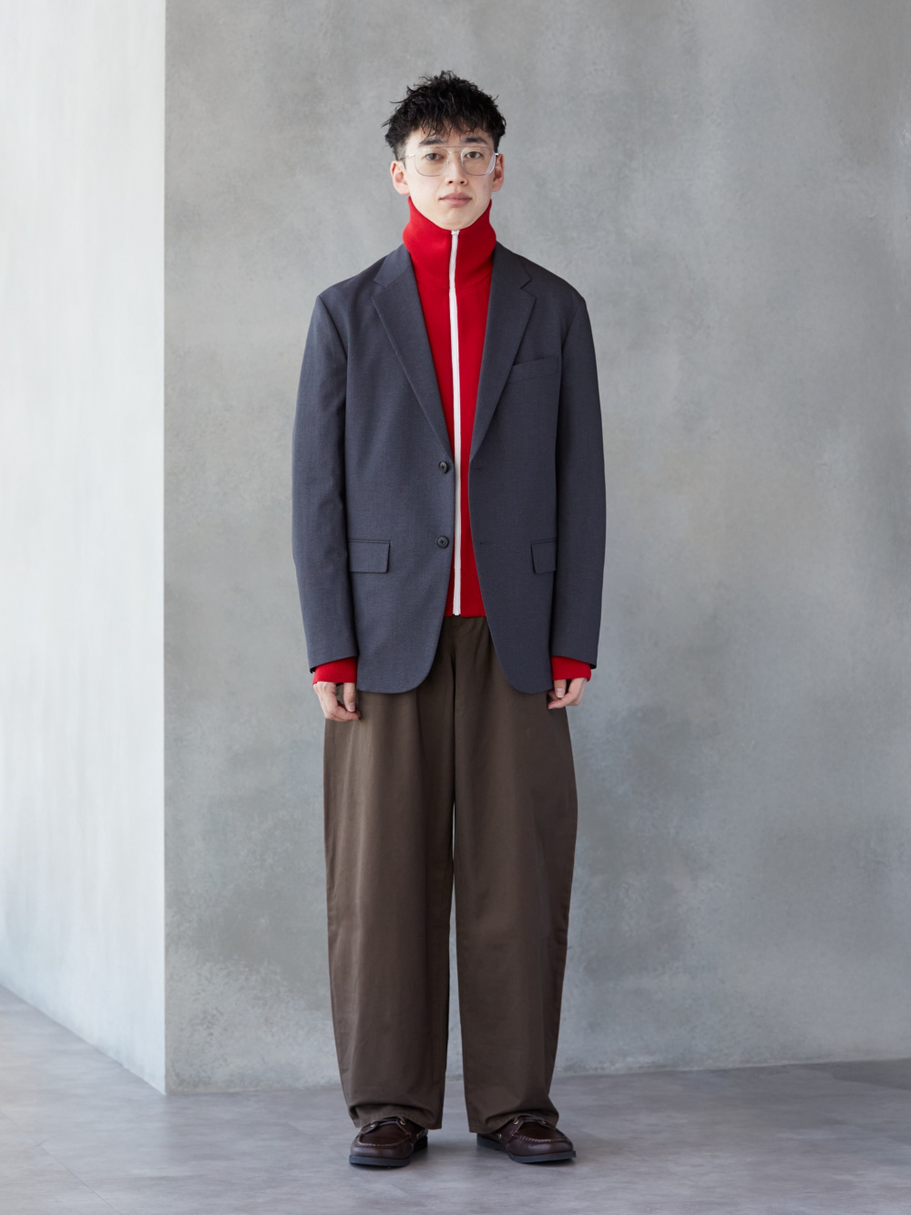 ミラノリブフルジップカーディガン」の着用コーディネート| ユニクロ公式