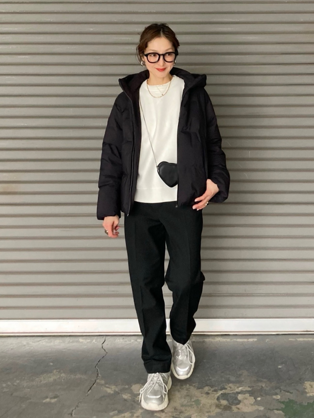 パフテックロングコートリラックスフィット、ソフトニットフリー