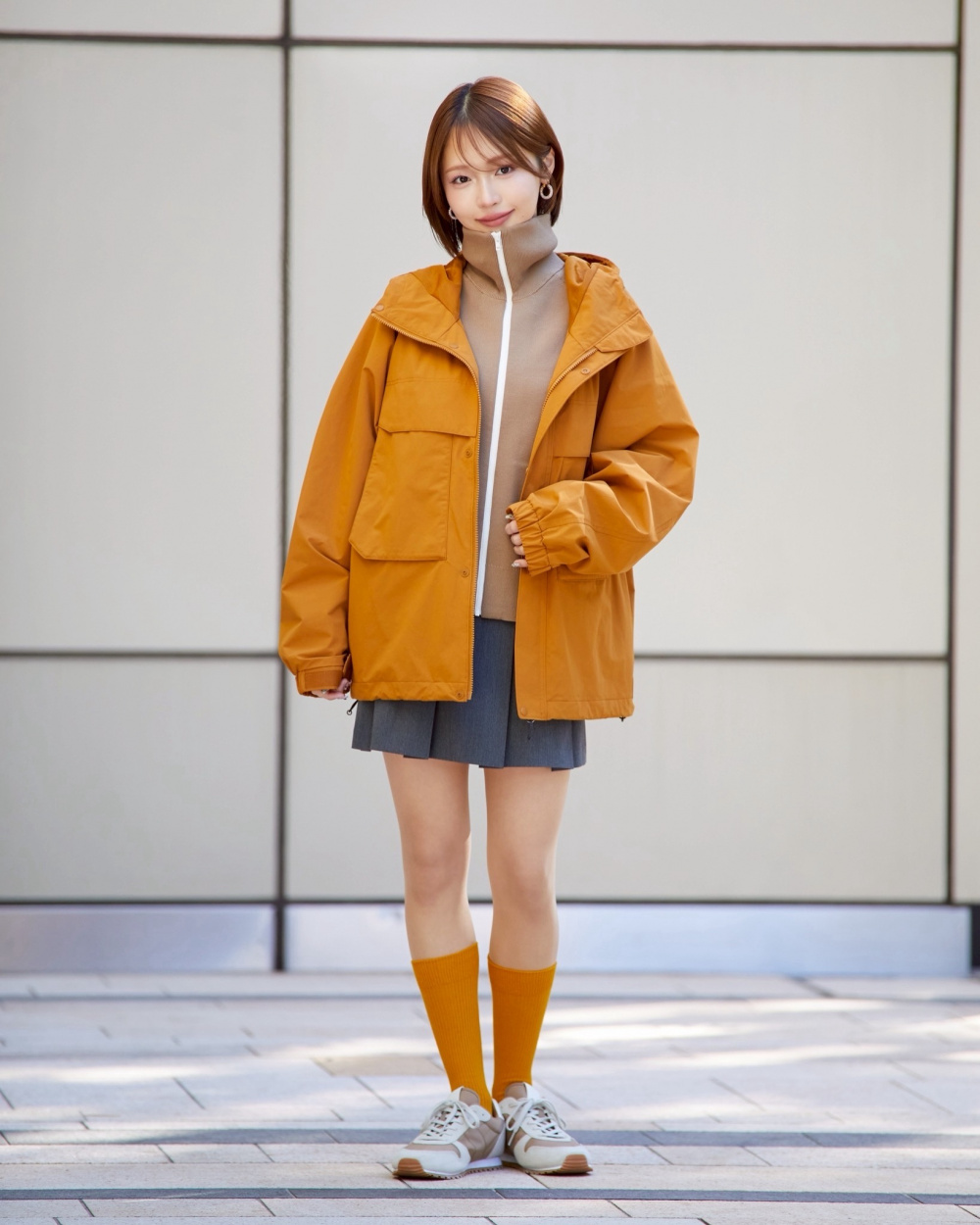 ダブルジャケット、コットンシャツ/ストライプ」の着用コーディネート