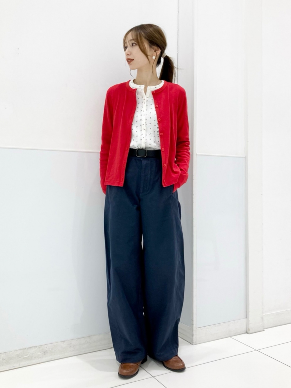 ミラノリブフルジップカーディガン　UNIQLOC ミラノリブフルジップカーディガン、3Dリブスクエアネックセーター