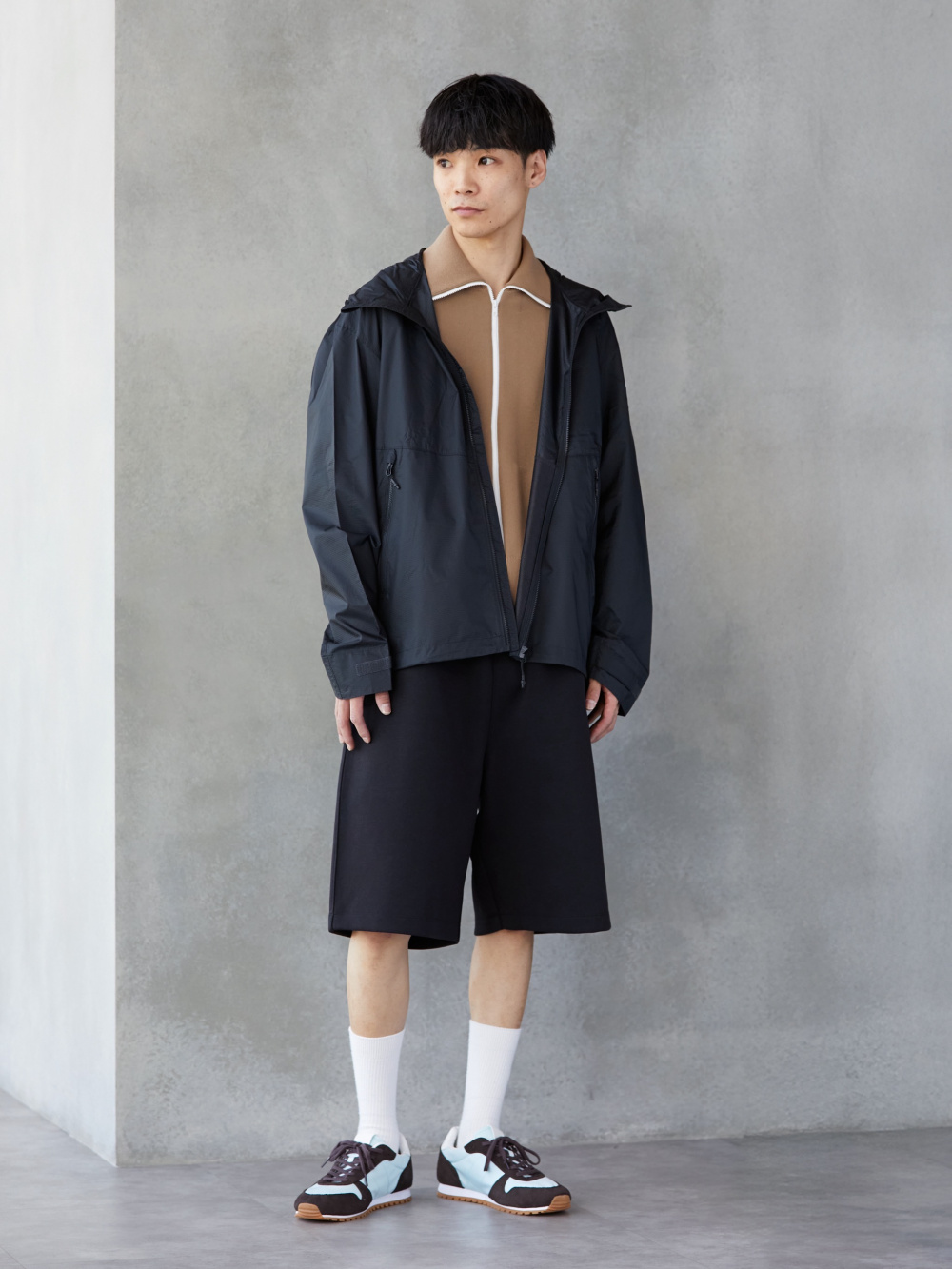 ミラノリブフルジップカーディガン、デニムリラックスシャツジャケット