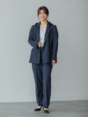 ユニクロ公式 | スマートアンクルパンツ/ストライプ/丈長め