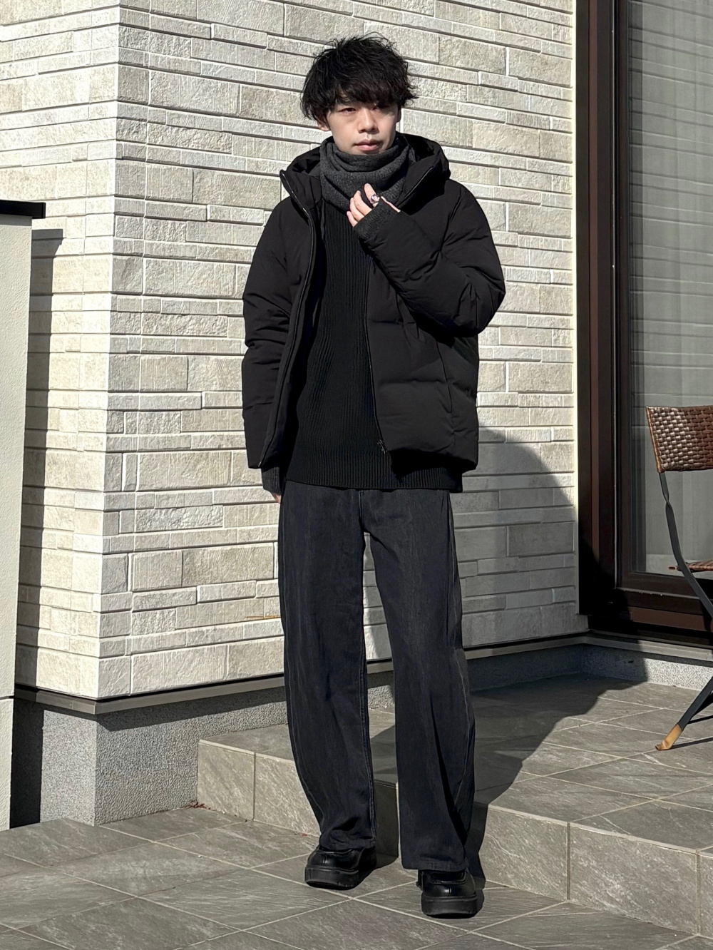 デニムトラッカージャケット、スーパーノンアイロンジャージースリム