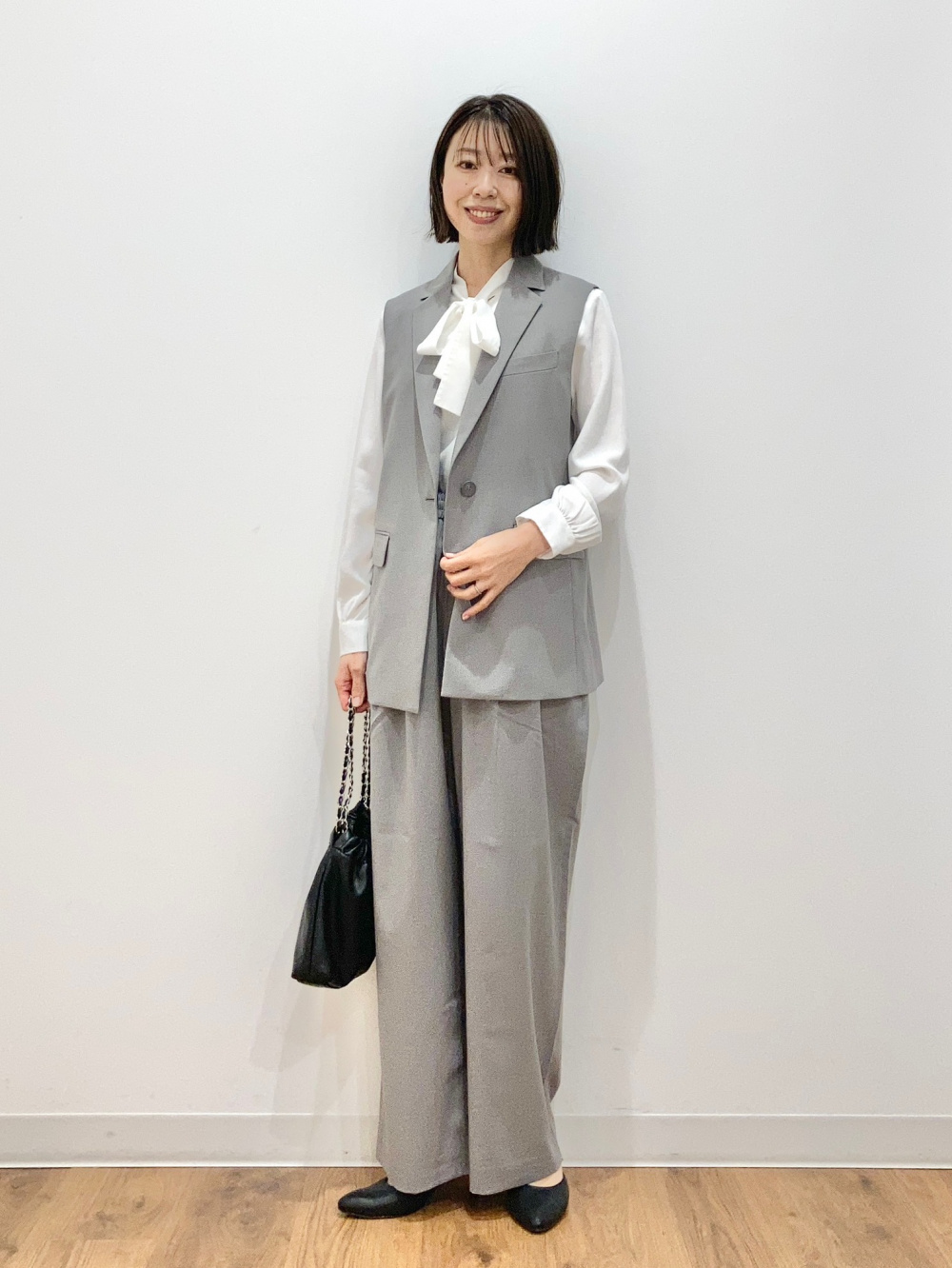 リクエスト先行予約特別価格 ブラウスジャケット キュロットパンツ 