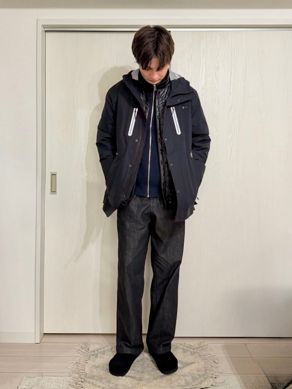 タックストレートパンツ／デニムのコーディネート・着用イメージ 