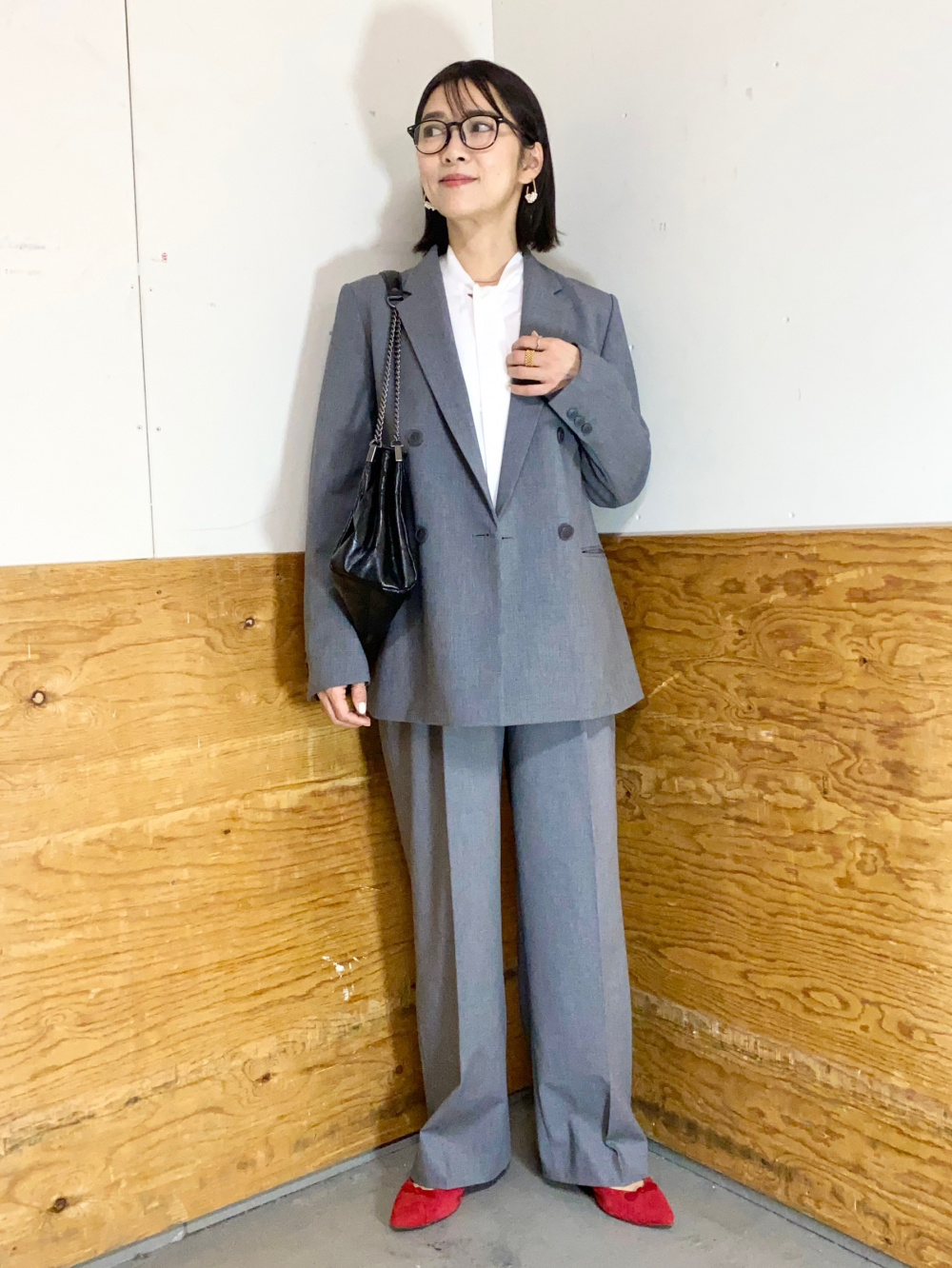 ダブルジャケット、MoMA ポスター・アート・コレクション UT」の着用
