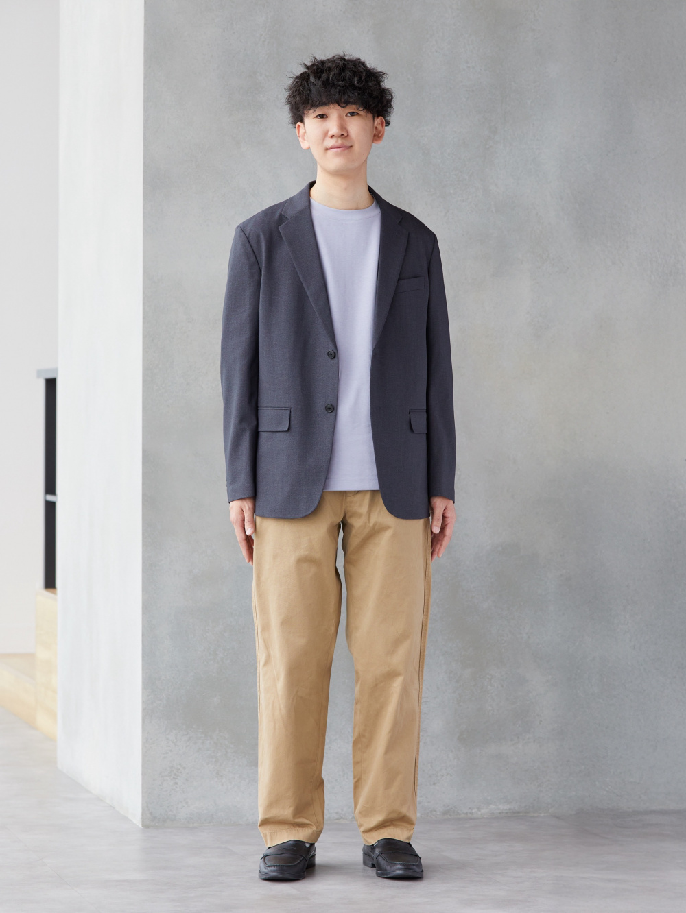 感動ジャケット、タックワイドパンツ」の着用コーディネート| ユニクロ公式