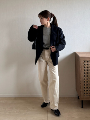 ユニクロ公式 | ダブルフェイスショートコートリラックスフィット