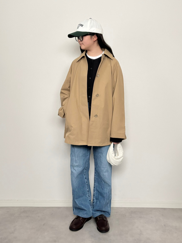 【新品】UNIQLO ステンカラーショートコートリラックスフィット ユニクロ公式 | ステンカラーショートコートリラックスフィット